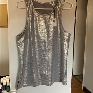 CALVIN KLEIN SILVER TANK TOP